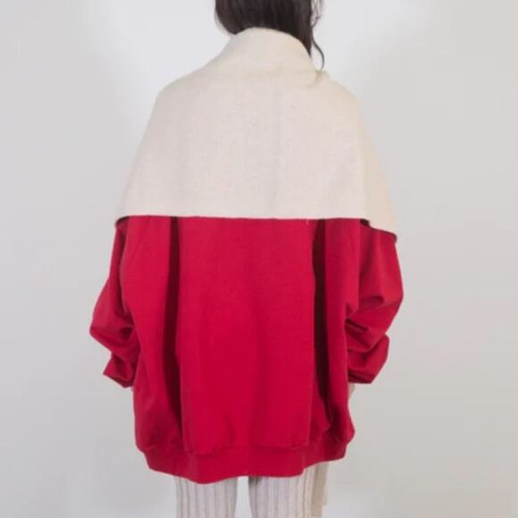 Lauren Manoogian Felt Wide Scarf Baby Alpaca Merino Alabaster Beige Ecru BN $370 - Picture 10 of 12